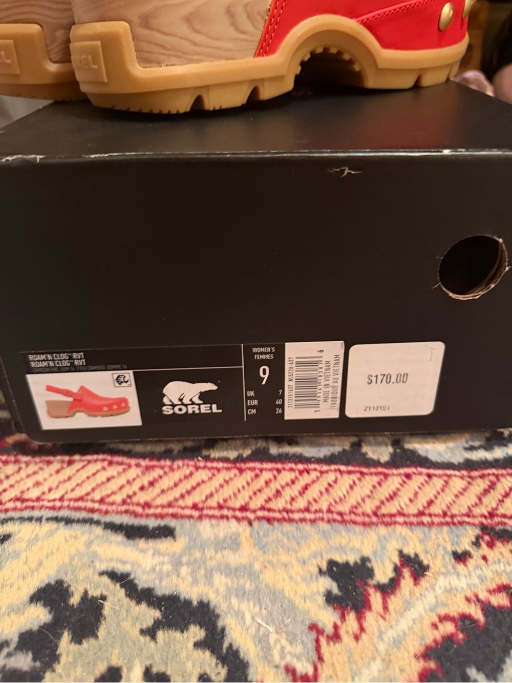 Sorel Orange Slingback Stud-Accent Clog - Picture 5 of 5